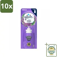 Glade 10 x - Sense & Spray Navulling - Tranquil Lavender & Aloë - 18 ml - Wasstrips - Luchtverfrisser - Lavendel - Geur - Geurverspreiding - Geurhoudende Navulling