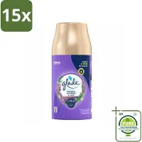 Glade 15 x - Automatische Spray - Tranquil Lavender & Aloë - 269 g - Grootverpakking - Vaatwasstrips - Lavendel - Aloe Vera - Viooltjesblad - Ontspanning - Geur