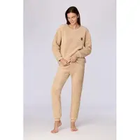 Woody sweater en broek unisex - beige - beer - 262-10-PYM-M/127 - maat XL