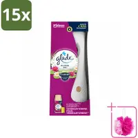 Glade 15 x - Automatische Spray - Relaxing Zen - 269 ml - Bulkverpakking - Automatische geurverfrisser - Douchemop - Rustgevende geur