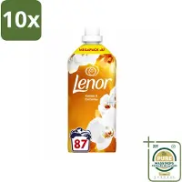 Lenor 10 x - Wasverzachter - Amber & Orchidee - Fris & Zacht - 87 Wasbeurten - Wasstrips - Wasverzachter - Fris - Ontspannen - Geur - Wasgeur