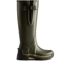 Hunter Regenlaars Women Balmoral Adjustable 3mm Neoprene Dark Olive-Schoenmaat 39