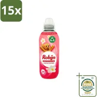 Robijn 15 x – Wasverzachter – Jasmijn Bloesem – 650 ml - Wasstrips - Wasverzachter Jasmijn Bloesem - Wasverzachter - Wasverzachter Jasmijn - Wasverzachter Voor Kleding - Wasverzachter Voor Was