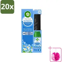 Air Wick 20 x - Freshmatic Spray - Starterkit - Pure Fresh Lentedauw - 250 ml - Bulkverpakking - Automatische geurverneveling - Douchemop - Lentegeur