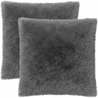 vidaXL Kussen 2 st HEERLEN Lichtgroen 70 x 70 cm PV Fleece