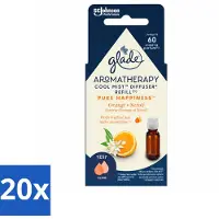 Glade 20 x - Mistnavulling Pure Happiness - Aromatherapie - 17,4 ml - Voordeelverpakking - 20 stuks