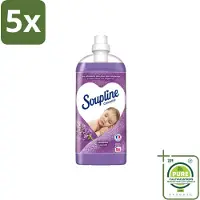Soupline 5 x - Wasverzachter - Lavendel - 56 Wasbeurten - 1.3L - Grootverpakking - Vaatwasstrips - Wasverzachter - Wasgoed Verzachten - Lavendel Geur - Wasgoed Verzorgen - Wasverzachter Lavendel