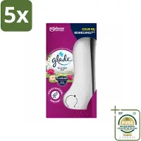 Glade 5 x - Houder Sense & Spray - Relaxing Zen - 18 ml - Wasstrips - Luchtverfrisser - Geurhouder - Geurverspreider - Geurapparaat - Geur In Huis