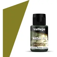 Vallejo Hobbyverf - 76512 Model Wash - Donker Groen - 35ml Verf flesje - 35 ml