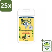 Le Petit Marseillais 25 x – Douchecrème – Lait de Vanille Bio – Extra zacht – 250 ml - Grootverpakking - Vaatwasstrips - Douchecrème - Vanille - Bio - Huid Verzorgen - Natuurlijke Douchecrème