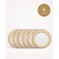Pip studio - Lily & Lotus - Borden - Tiles Yellow - 26,5 cm - Set van 6