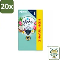 Glade 20 x - Touch & Fresh - Exotic Tropical Blossoms - 2x 10 ml - Wasstrips - Luchtverfrisser - Geur - Geurbeleving - Frisheid - Geur In Huis