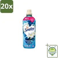 Soupline 20 x – Wasverzachter – Energie Jasmijn & Witte Bloemen – 950 ml - Grootverpakking - Vaatwasstrips - Wasverzachter - Jasmijn - Witte Bloemen - Fris - Energie