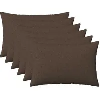 vidaXL Kussensloop 6 st HEERLEN Taupe 50 x 80 cm Stof