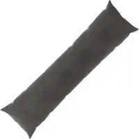 vidaXL Kussen met kussen HEERLEN Donkergrijs 40 x 145 cm fluweel