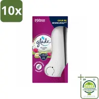 Glade 10 x - Houder Sense & Spray - Relaxing Zen - 18 ml - Grootverpakking - Vaatwasstrips - Geurverspreiding - Automatische Geur - Rustgevende Geur - Luchtverfrisser - Bewegingssensor