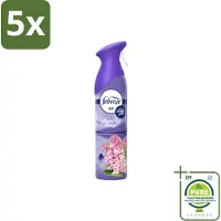 Febreze 5 x – Luchtspray – Mount Fuji Breeze – 185 ml - Grootverpakking - Vaatwasstrips - Luchtverfrisser Spray - Geurverwijdering - Geur Neutraliseren - Mount Fuji Geur - Frisse Geur