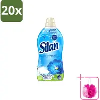 Silan 20 x – Wasverzachter – Classic Blue Fris Lentegevoel – 1144 ml - Bulkverpakking - Wasverzachter - Douchemop - Fris lentegevoel
