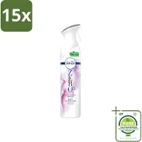 Febreze 15 x Spray - Zero % - Orchidee - Luchtverfrisser - 300ml - Grootverpakking - Vaatwasstrips - Luchtverfrisser - Geuren Verwijderen - Orchidee Geur - Frisse Geur - Zero %