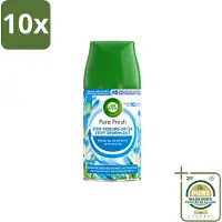 Air Wick 10 x – Navulling – Freshmatic Pure Lentedauw – 250 ml - Wasstrips - Lentedauw - Geur - Parfum - Geurverspreiding - Geurneutralisatie