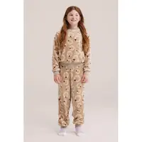 We fashion Meisjes fleece pyjama met print