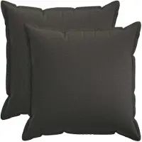 vidaXL Kussensloop 2 st HOUTEN Donkergrijs 80 x 80 cm Faux Linnen