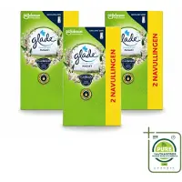Glade 3 x - Touch & Fresh Navulling - Lelietje-van-dalen - 2 × 10 ml - Grootverpakking - Vaatwasstrips - Navulling Muguet - Touch & Fresh - Bloemige Geur - Frisse Geur - Geurverspreiding