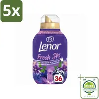 Lenor 5 x - Wasverzachter - Fresh Air Maneschijn - Ultra Geconcentreerd - 36 Wasbeurten - Grootverpakking - Vaatwasstrips - Wasverzachter - Frisheid - Buiten Geur - Wasgoed - Kledingbescherming