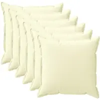 vidaXL Kussen met kussen HOUTEN 6 st Crèmekleurig Polyester
