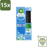 Air Wick 15 x - Freshmatic Spray - Starterkit - Pure Fresh Lentedauw - 250 ml - Wasstrips - Automatische Luchtverfrisser - Lentegeur - Frisse Geur - Luchtverfrisser Badkamer - Luchtverfrisser Huis