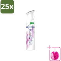 Febreze 25 x Spray - Zero % - Orchidee - Luchtverfrisser - 300ml - Bulkverpakking - Luchtverfrisser - Douchemop - Geuren verwijderen