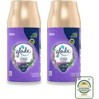 Glade 2 x - Automatische Spray - Tranquil Lavender & Aloë - 269 g - Wasstrips - Luchtverfrisser - Lavendel - Tranquil Lavender - Aloe Vera - Geur