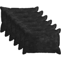 vidaXL Kussensloop 6 st HOUTEN Antraciet 50 x 75 cm Chenille Stof