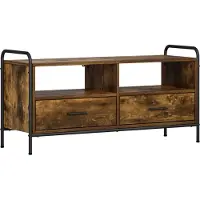 vidaXL Tv-meubel 67,5 x 33 x 50 cm Gerookt eiken Bewerkt hout