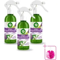 Air Wick 3 x – Luchtverfrisser Spray – Active Fresh Lavendel & Lelie – 237 ml - Bulkverpakking - Luchtverfrisser - Douchemop - Geur neutraliseren