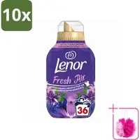 Lenor 10 x - Wasverzachter - Fresh Air Maneschijn - Ultra Geconcentreerd - 36 Wasbeurten - Bulkverpakking - Wasverzachter - Douchemop - Frisheid