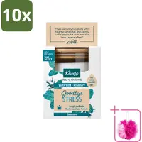 Kneipp 10 x - Geurkaars - Goodbye Stress - Watermunt & Rozemarijn - 20 branduren - Bulkverpakking - Geurkaars - Douchemop - Ontspanning