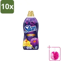 Silan 10 x Aromatherapy - Wasverzachter - Dreamy Lotus - Essentiële Oliën en Langdurige Parfum - 48 Wasbeurten - 1.056L - Bulkverpakking - Wasverzachter - Douchemop - Geur