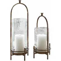 Loberon Windlicht set van 2 Aquivar