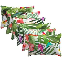 vidaXL Kussensloop 6 st HOUTEN Meerkleurig 50 x 75 cm Polyester