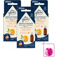 Glade 3 x - Mistnavulling Pure Happiness - Aromatherapie - 17,4 ml - Bulkverpakking - Aromatherapie - Douchemop - Geurverspreiding