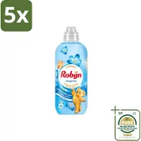 Robijn 5 x – Wasverzachter – Morgenfris – 1,1 L - Wasstrips - Wasverzachter - Wasverzachter Morgenfris - Wasverzachter Voor Kleding - Wasverzachter Morgenfris 1.1 L - Wasverzachter Voor Textiel