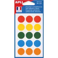 Agipa signaalstickers, rond 8 mm, oranje, 462 stuks