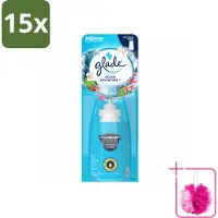 Glade 15 x - Sense & Spray - Ocean Adventure - 18 ml - Bulkverpakking - Zeegeur - Douchemop - Citroengeur