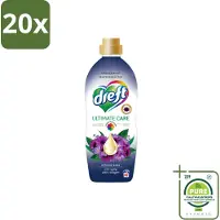Dreft 20 x – Wasverzachter – Ultimate Care Intense Dark – 40 Wasbeurten - Grootverpakking - Vaatwasstrips - Wasverzachter - Kleurbescherming - Collageen - Wasgoed Verzorgen - Anti-aging Was
