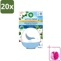Air Wick 20 x – Luchtverfrisser – Deco Sphere Katoen – 75 ml - Bulkverpakking - Luchtverfrisser - Douchemop - Katoen geur