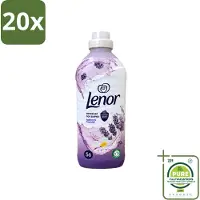 Lenor 20 x – Wasverzachter – Lavender & Kamille – 56 Wasbeurten – 1176 ml - Grootverpakking - Vaatwasstrips - Wasverzachter - Lavendel - Kamille - Wasgeur - Wasverzachting