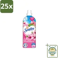 Soupline 25 x – Wasverzachter – Japanse Tuin – 950 ml - Wasstrips - Wasverzachter - Zachte Wasgoed - Geur - Japanse Tuin - Rustgevende Geur