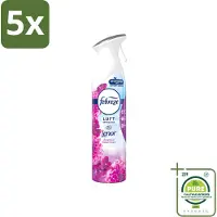 Febreze 5 x Amethist Luchtverfrisser Spray - Frisse Bloemen Geur - 300ml - Grootverpakking - Vaatwasstrips - Luchtverfrisser - Geurverwijdering - Frisse Geur - Amethyst - Amethyst Bloesem Droom