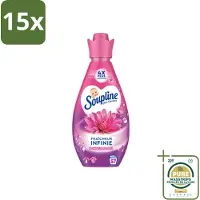 Soupline 15 x – Wasverzachter – Infinite Freshness Floral Happiness – 800 ml - Wasstrips - Wasverzachter - Frisheid - Geur - Zachtheid - Wasgoed